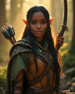 Female Elves – AI Fantasy Art Collection