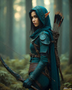 Female Elves – AI Fantasy Art Collection