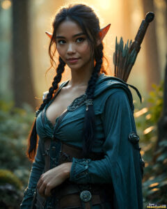 Female Elves – AI Fantasy Art Collection