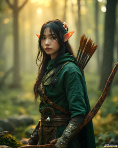 Female Elves – AI Fantasy Art Collection