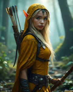 Female Elves – AI Fantasy Art Collection