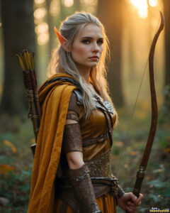 Female Elves – AI Fantasy Art Collection