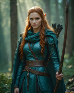 Female Elves – AI Fantasy Art Collection
