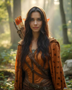 Female Elves – AI Fantasy Art Collection