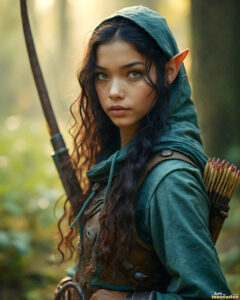 Female Elves – AI Fantasy Art Collection
