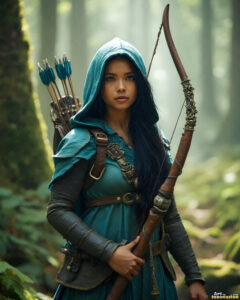 Female Elves – AI Fantasy Art Collection