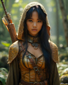 Female Elves – AI Fantasy Art Collection