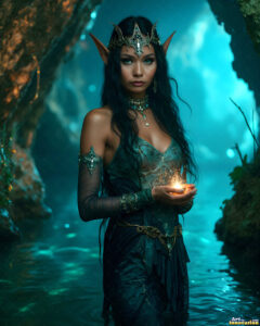 Female Elves – AI Fantasy Art Collection