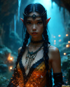 Female Elves – AI Fantasy Art Collection