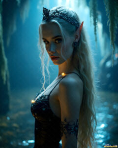 Female Elves – AI Fantasy Art Collection