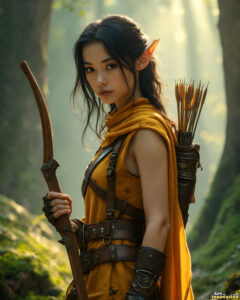 Female Elves – AI Fantasy Art Collection