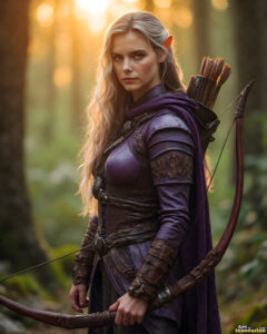 Female Elves – AI Fantasy Art Collection