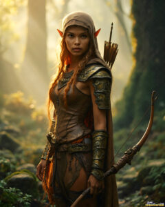Female Elves – AI Fantasy Art Collection