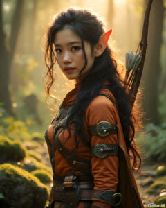 Female Elves – AI Fantasy Art Collection