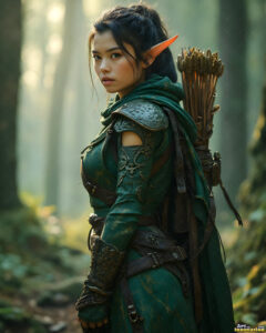 Female Elves – AI Fantasy Art Collection