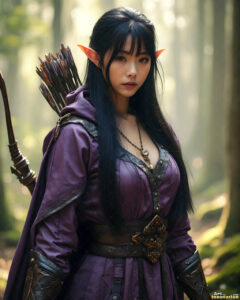 Female Elves – AI Fantasy Art Collection