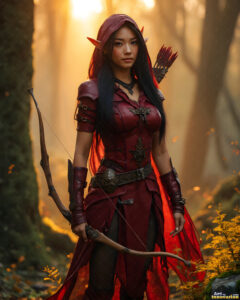 Female Elves – AI Fantasy Art Collection