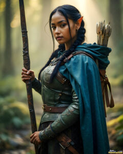 Female Elves – AI Fantasy Art Collection