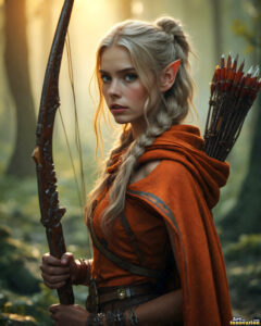 Female Elves – AI Fantasy Art Collection