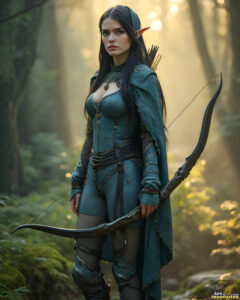 Female Elves – AI Fantasy Art Collection