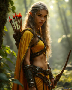 Female Elves – AI Fantasy Art Collection