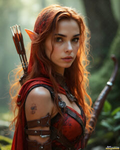 Female Elves – AI Fantasy Art Collection