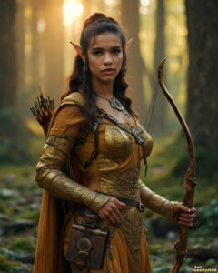 Female Elves – AI Fantasy Art Collection