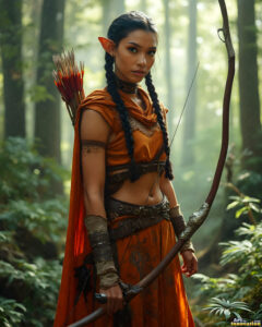 Female Elves – AI Fantasy Art Collection