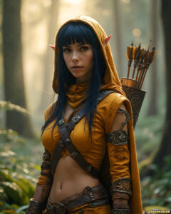Female Elves – AI Fantasy Art Collection
