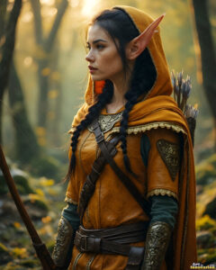 Female Elves – AI Fantasy Art Collection
