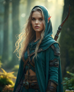 Female Elves – AI Fantasy Art Collection