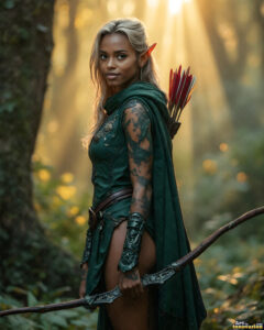 Female Elves – AI Fantasy Art Collection