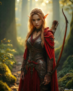 Female Elves – AI Fantasy Art Collection