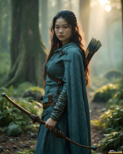 Female Elves – AI Fantasy Art Collection