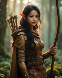 Female Elves – AI Fantasy Art Collection