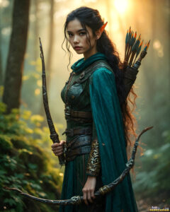 Female Elves – AI Fantasy Art Collection
