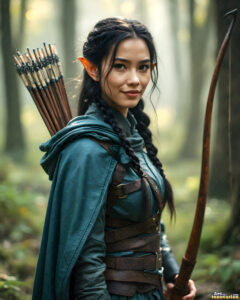 Female Elves – AI Fantasy Art Collection