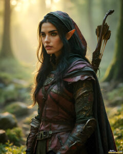 Female Elves – AI Fantasy Art Collection