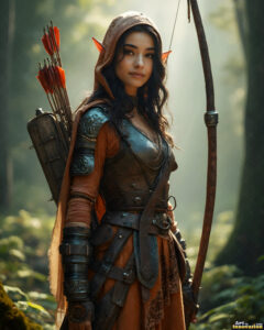 Female Elves – AI Fantasy Art Collection