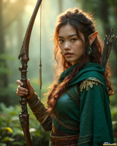 Female Elves – AI Fantasy Art Collection