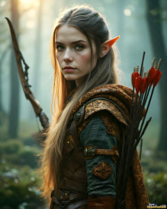 Female Elves – AI Fantasy Art Collection