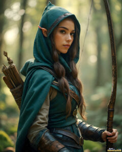 Female Elves – AI Fantasy Art Collection