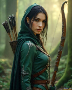 Female Elves – AI Fantasy Art Collection