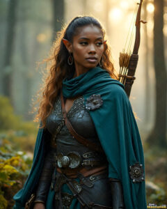 Female Elves – AI Fantasy Art Collection