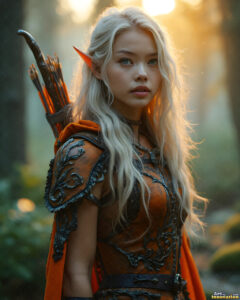 Female Elves – AI Fantasy Art Collection