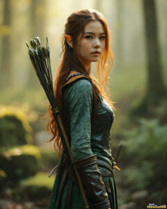 Female Elves – AI Fantasy Art Collection