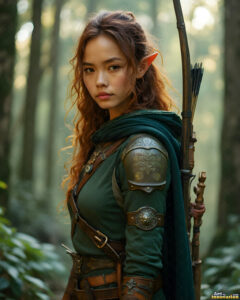 Female Elves – AI Fantasy Art Collection