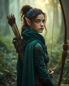 Female Elves – AI Fantasy Art Collection