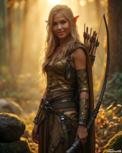 Female Elves – AI Fantasy Art Collection