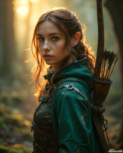 Female Elves – AI Fantasy Art Collection
